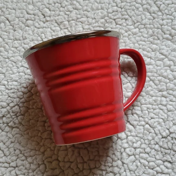 Starbucks 2007 Christmas mug coffee red silver - Picture 2 of 5